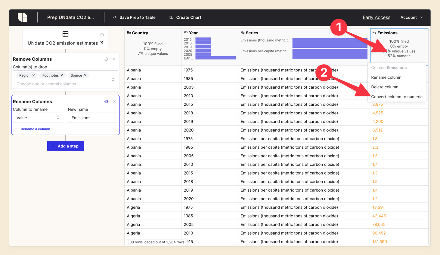 Screenshot of Tabulate