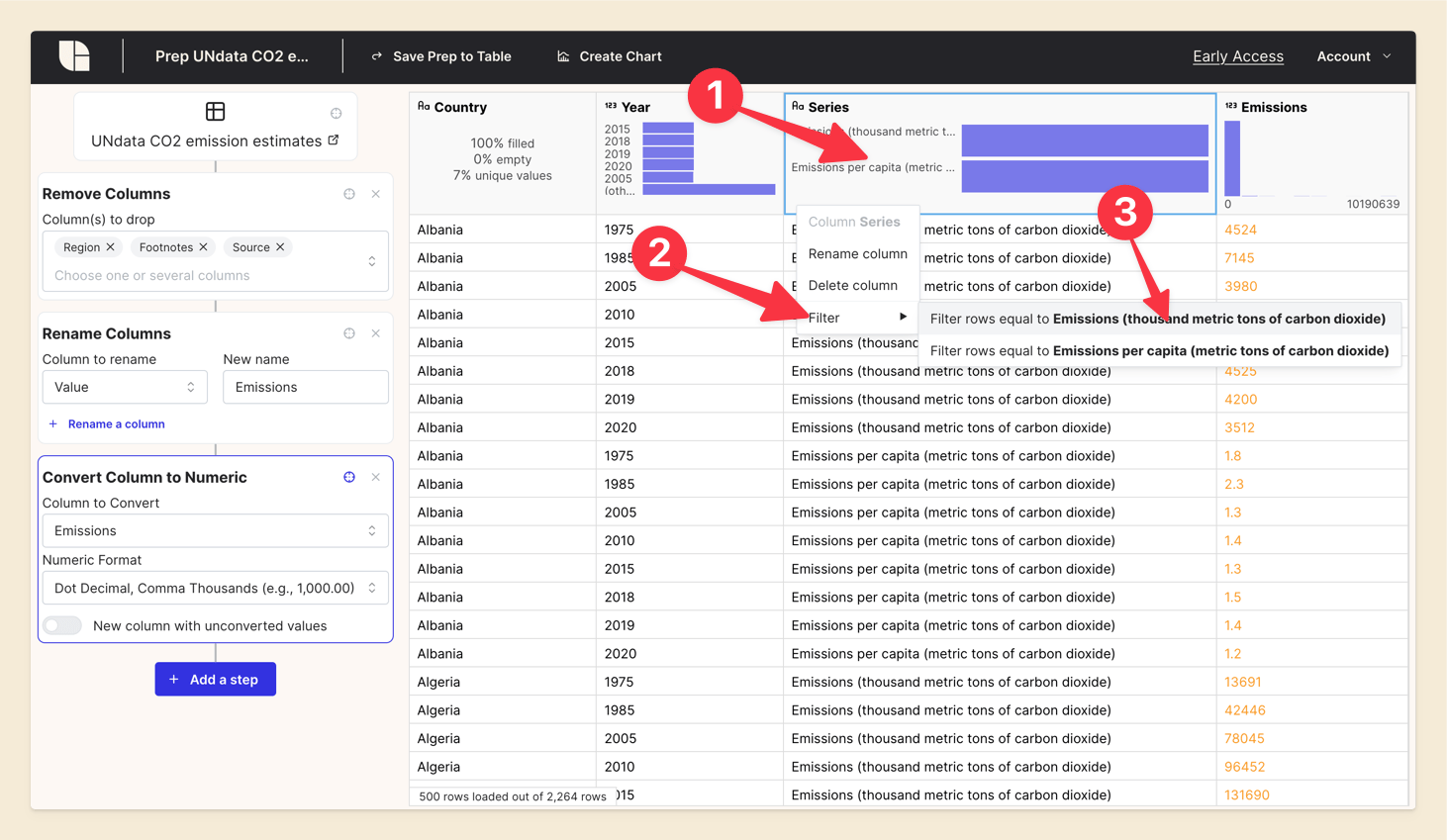 Screenshot of Tabulate